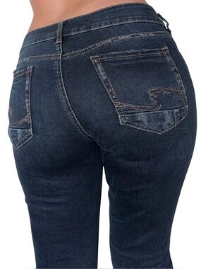 Silver Jeans Co. Elyse Straight Dark Wash Jeans 29x30